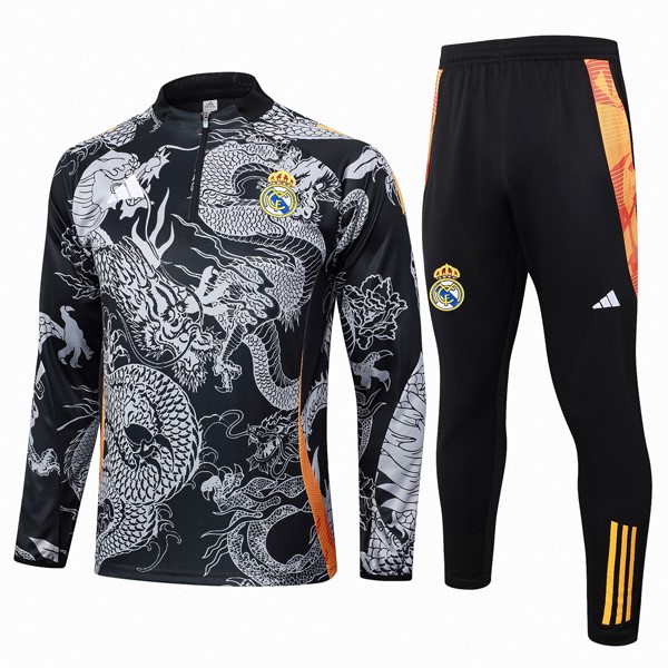 Sudadera De Training Real Madrid 2024/25 Negro Gris 5